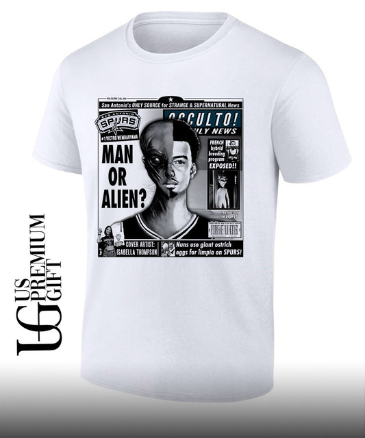 Victor Wembanyama San Antonio Spurs Occulto Weekly News Man or Alien shirt