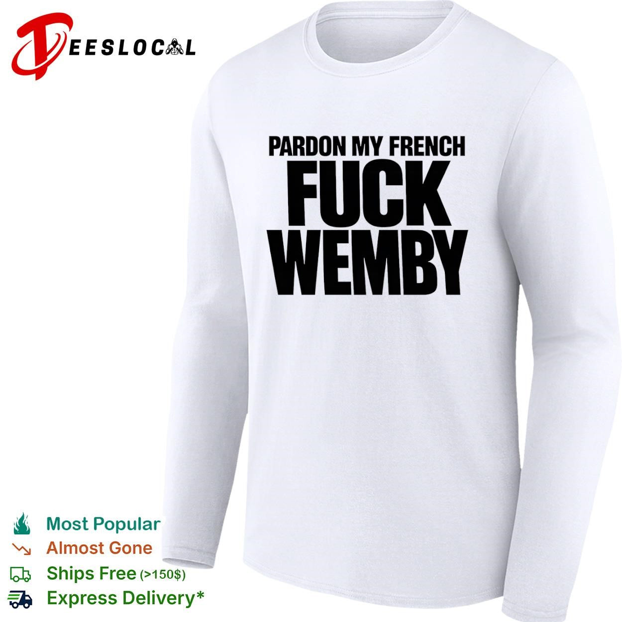Victor Wembanyama San Antonio Spurs pardon my French basketball slogan typography shirt