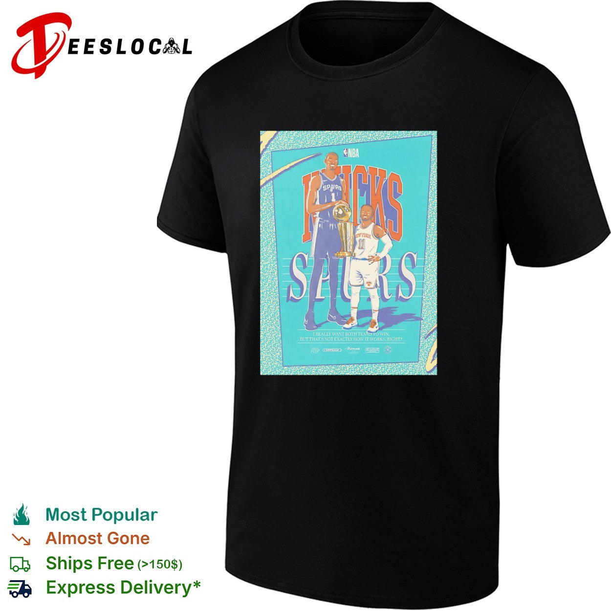 Victor Wembanyama San Antonio Spurs vs Jalen Brunson New York Knicks I really want shirt