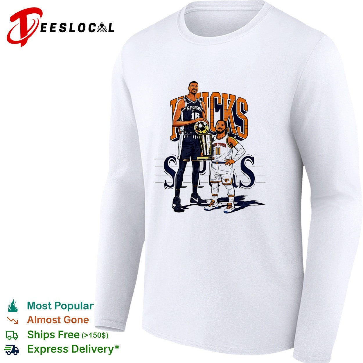 Victor Wembanyama San Antonio Spurs vs Jalen Brunson New York Knicks size gap funny shirt
