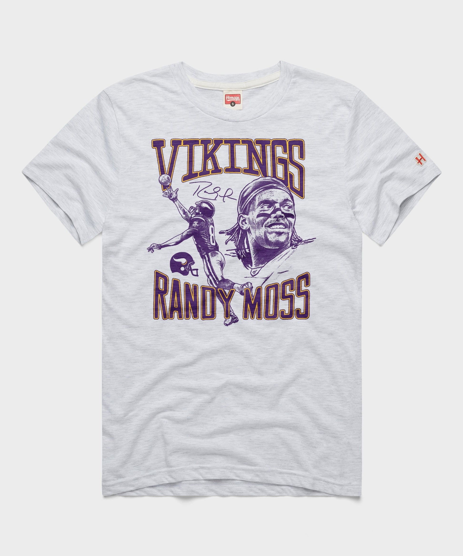 Vikings Randy Moss Signature Portrait