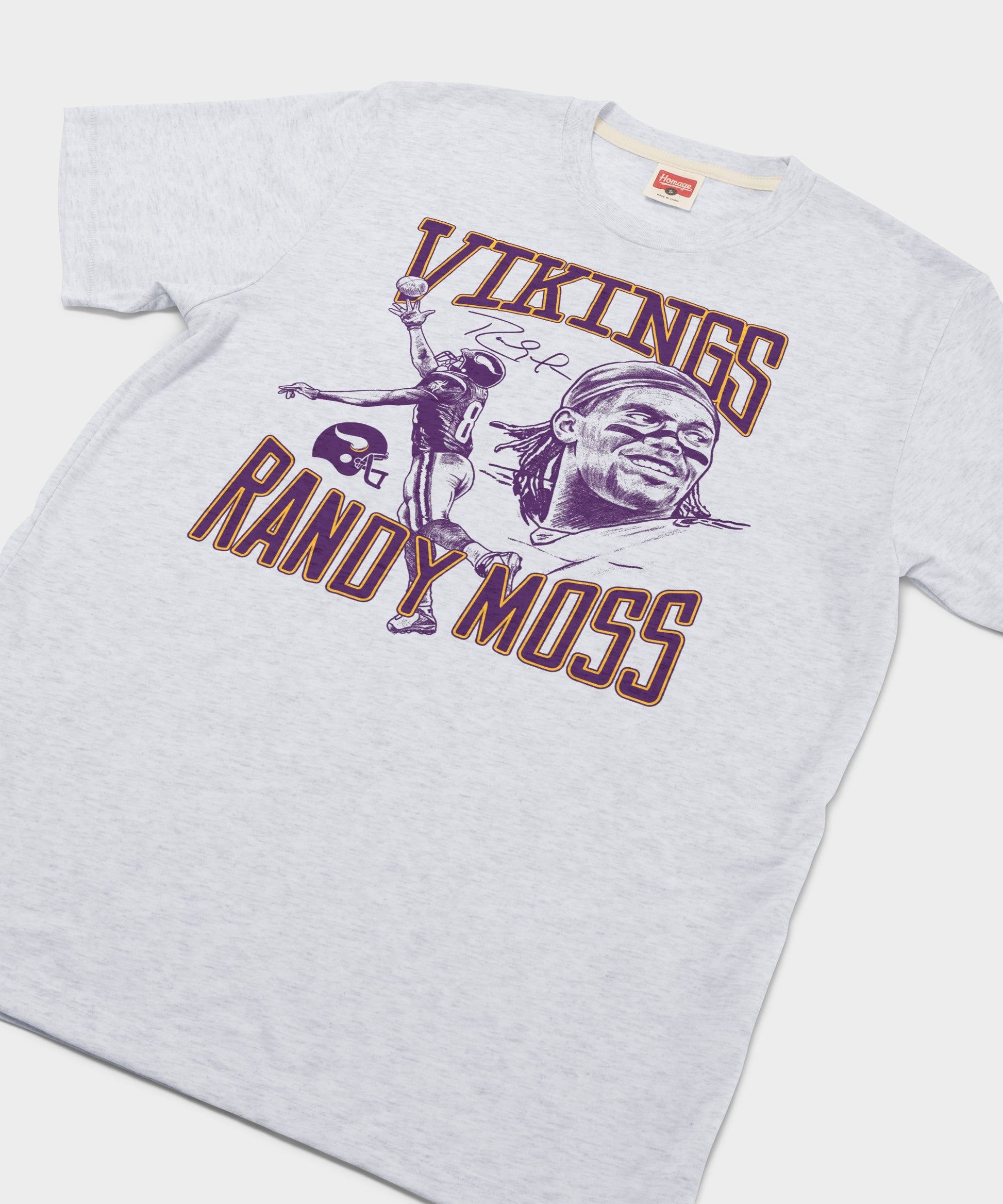 Vikings Randy Moss Signature Portrait