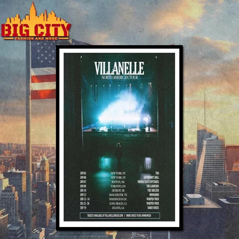 Villanelle North America Tour 2026 Poster Shirt