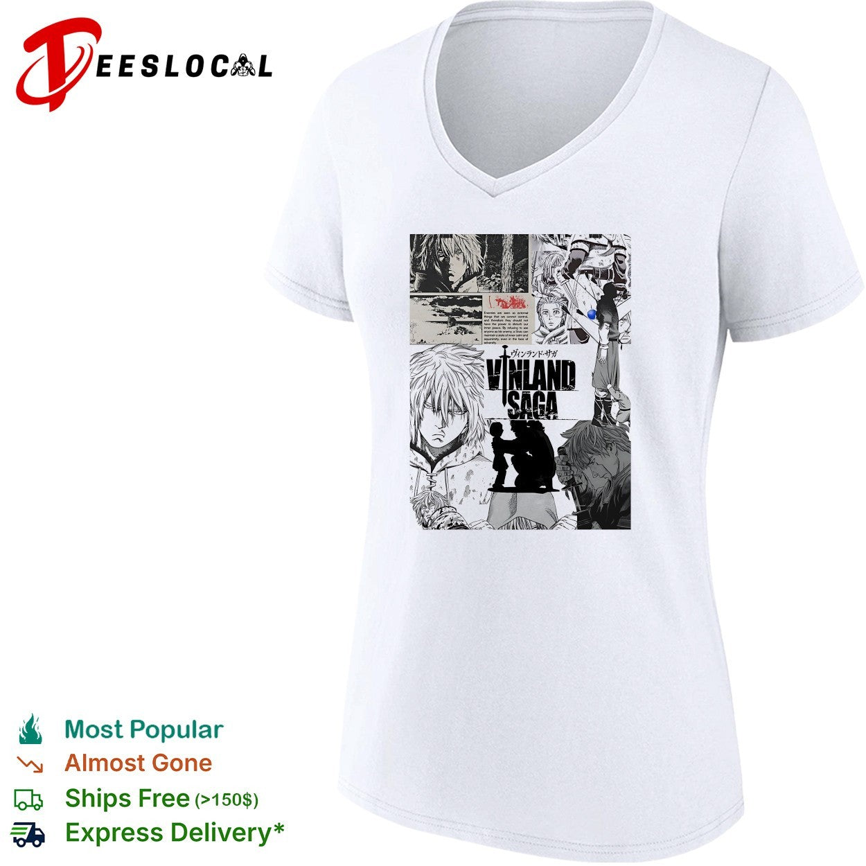 Vinland Saga manga collage shirt