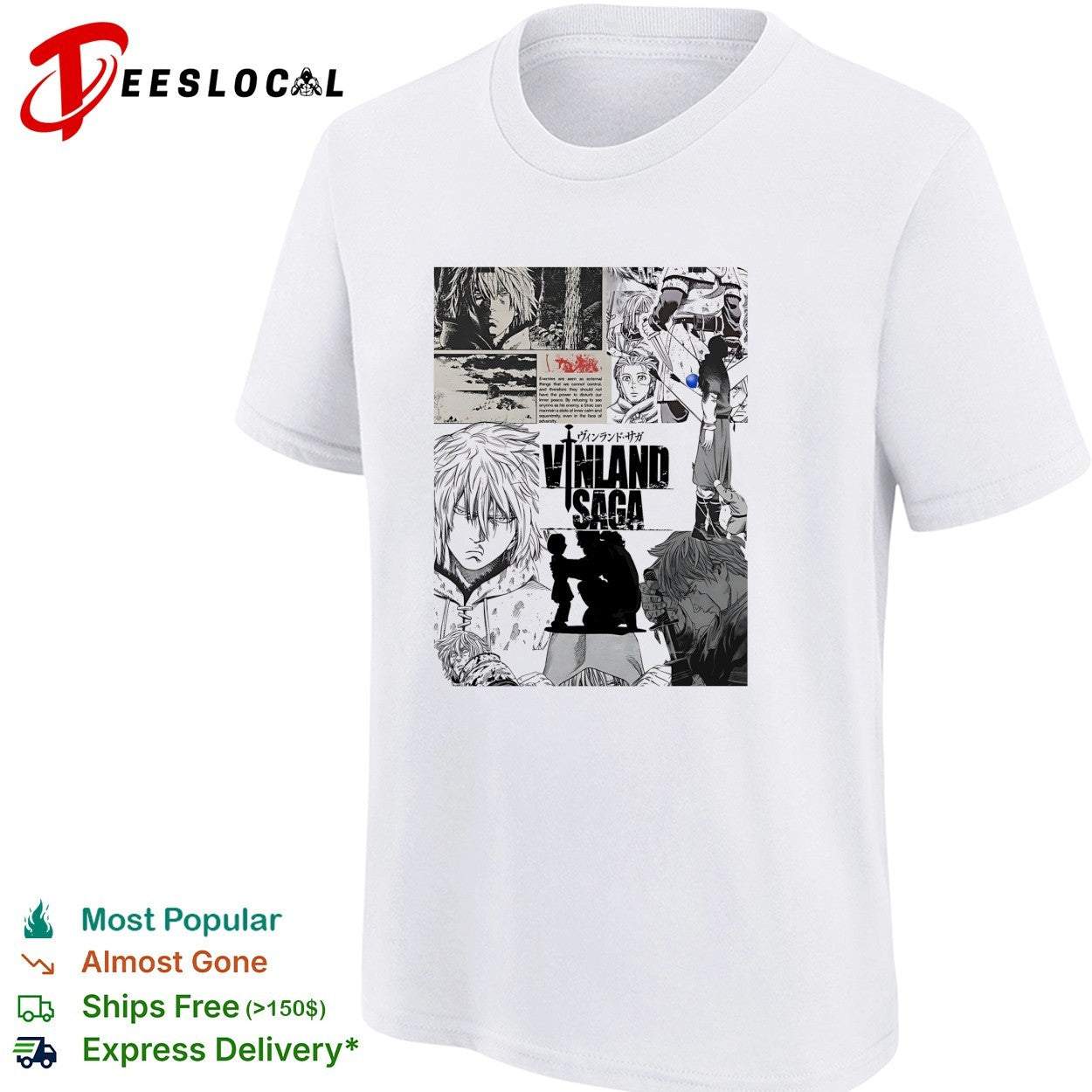 Vinland Saga manga collage shirt
