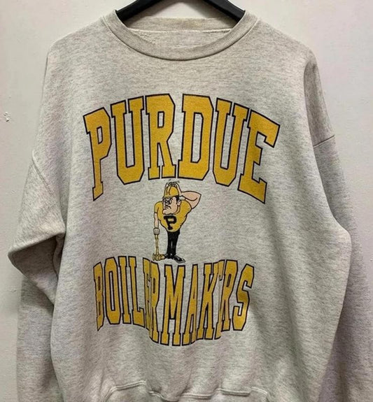 Vintage 90s Purdue University Boilermakers Sweatshirt, Purdue University Sweatshirt, Purdue Boilermakers Sweatshirt, Christmast Gifts