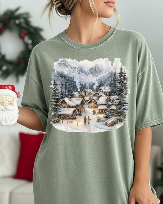 Vintage Traditional Christmas Comfort Colors, 90s Women's Tshirt