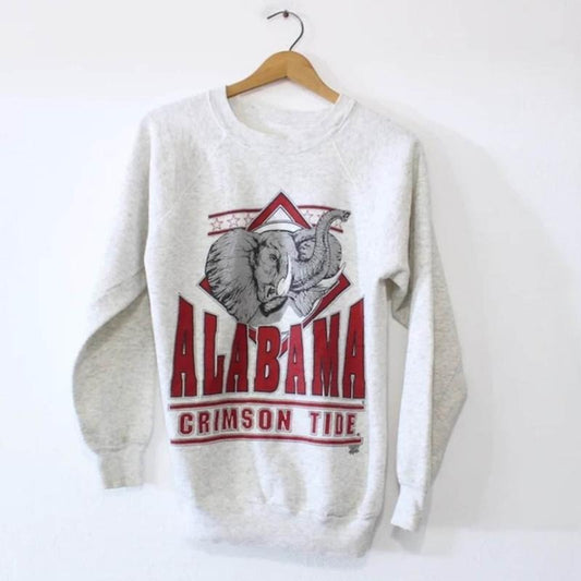 Vintage University of Alabama Crimson Roll Tide Sweatshirt, Alabama Crimson Crimson Sweatshirt