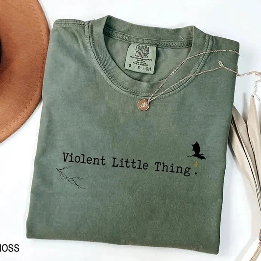 Violent Little Thing t-shirt, Basgiath War College Tshirt, Violet Sorrengail T-shirt, Fourth Wing Shirt, Fourth Wing Merch, Dragon Rider Tee