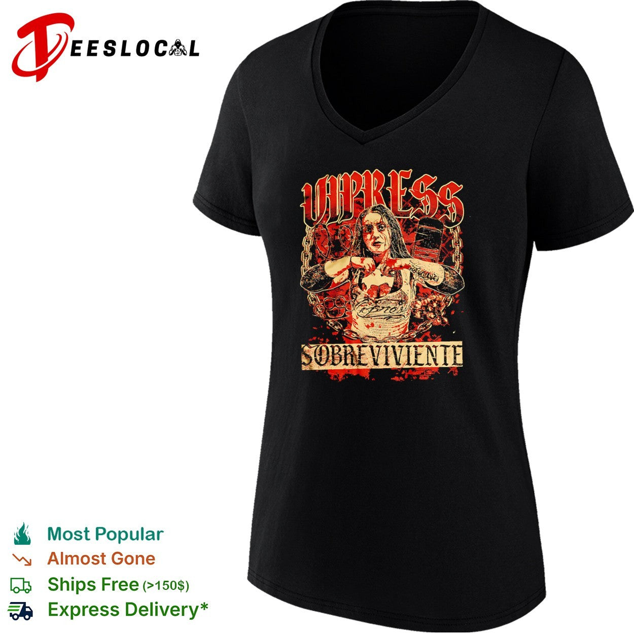 Vipress Sobreviviente Professional Wrestling Hardcore Style Shirt