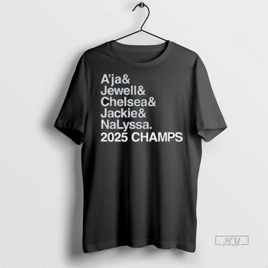 Viral Las Vegas Aces Aja And Jewell And Chelsea And Jackie And Nalyssa 2025 Champs - clothing by TeeHivey.com