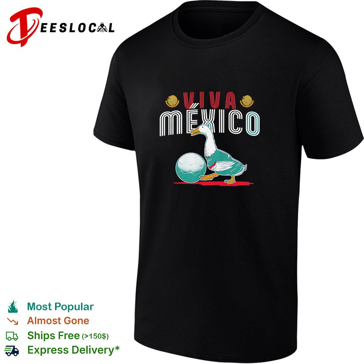 Viva Mexico Merlin The Mexico Duck mascot shirt