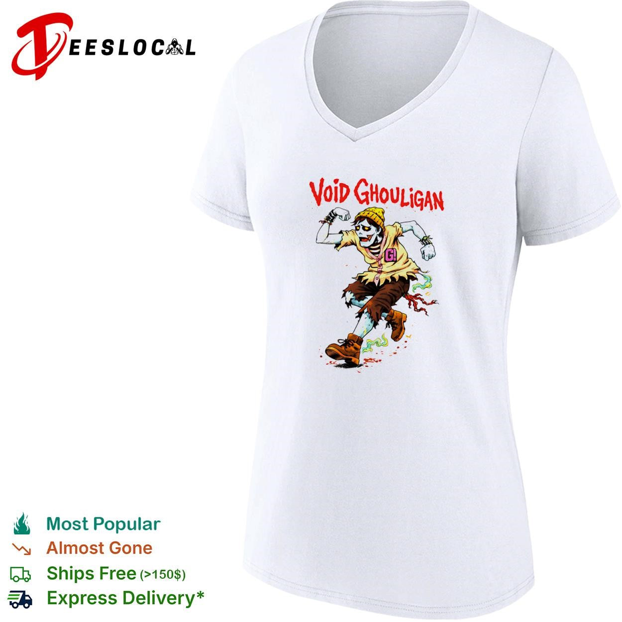 Void Ghouligan cartoon zombie runner punk character shirt