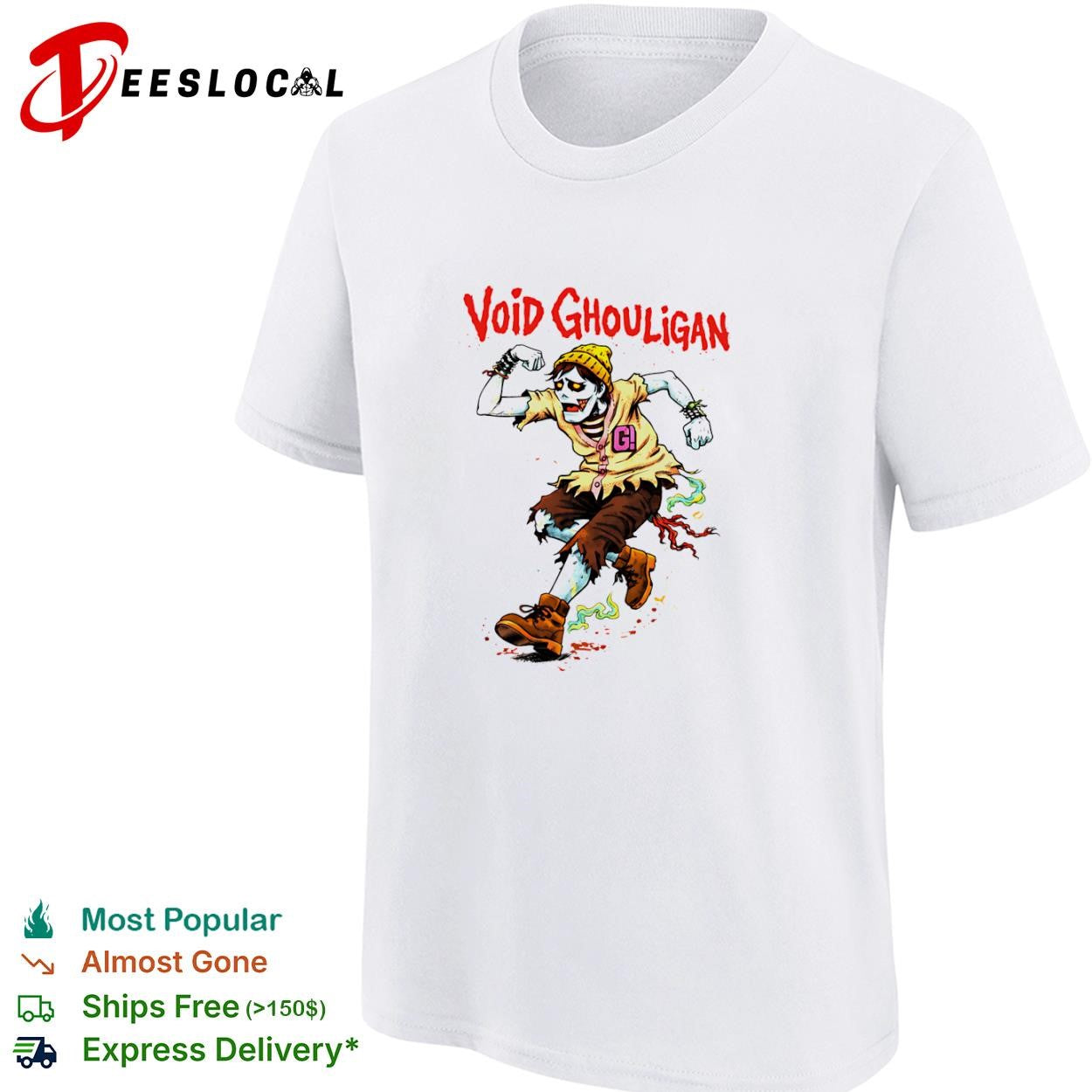 Void Ghouligan cartoon zombie runner punk character shirt