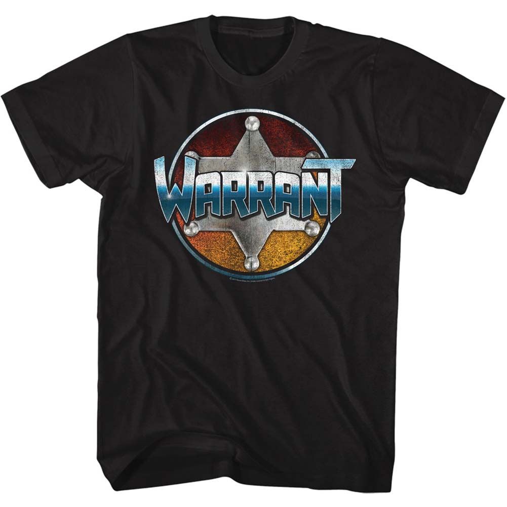 Warrant - Chrome - Short Sleeve - Adult - T-Shirt - clothing by TeeHivey.com