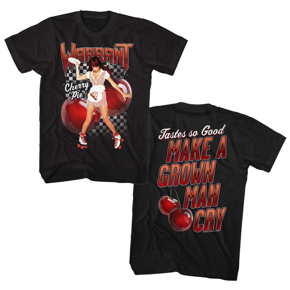 Warrant - Cherry Pie 3 - Short Sleeve - Adult - T-Shirt - clothing by TeeHivey.com