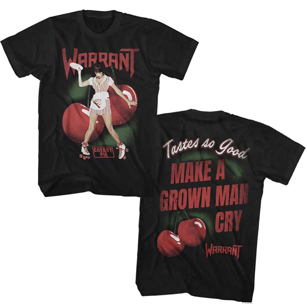 Warrant - Tastes So Good - American Classics - Solid Black Adult Short Sleeve T-Shirt - clothing by TeeHivey.com (Image 1)