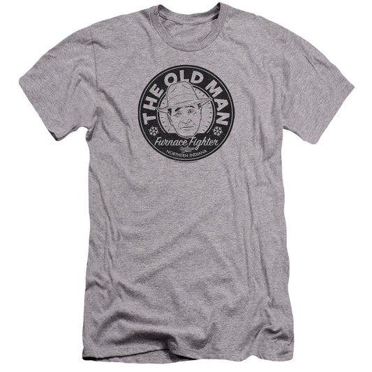 A Christmas Story The Old Man Premium Bella Canvas Slim Fit Mens T Shirt Athletic Heather