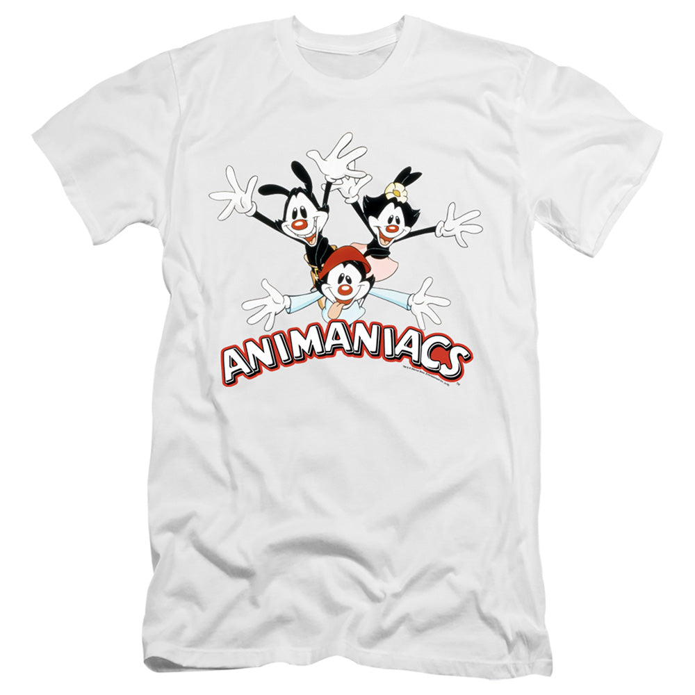 Animaniacs Animaniacs Trio Slim Fit Mens T Shirt White - clothing by TeeHivey.com