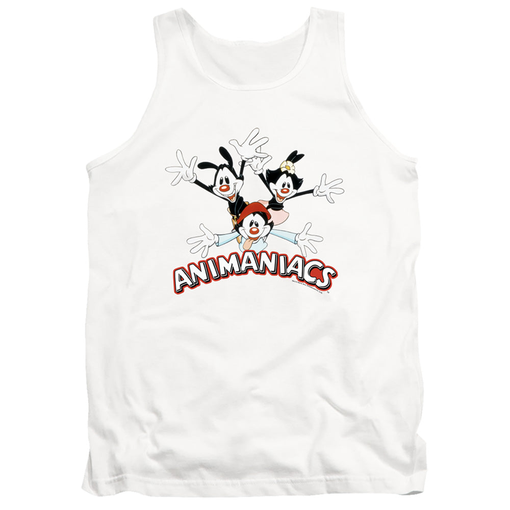 Animaniacs Animaniacs Trio Mens Tank Top Shirt White - clothing by TeeHivey.com