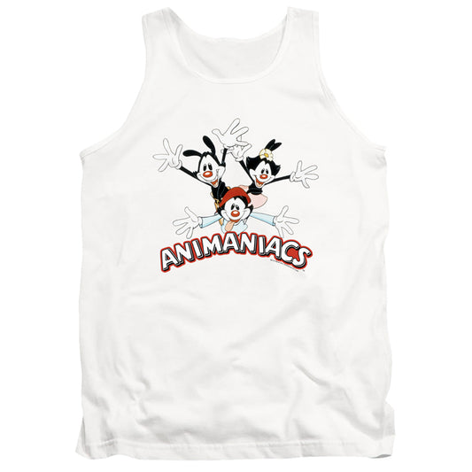 Animaniacs Animaniacs Trio Mens Tank Top Shirt White - clothing by TeeHivey.com