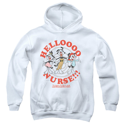 Animaniacs Hello Nurse Kids Youth Hoodie White - clothing by TeeHivey.com