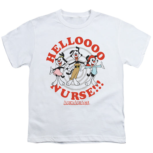 Animaniacs Hello Nurse Kids Youth T Shirt White - clothing by TeeHivey.com