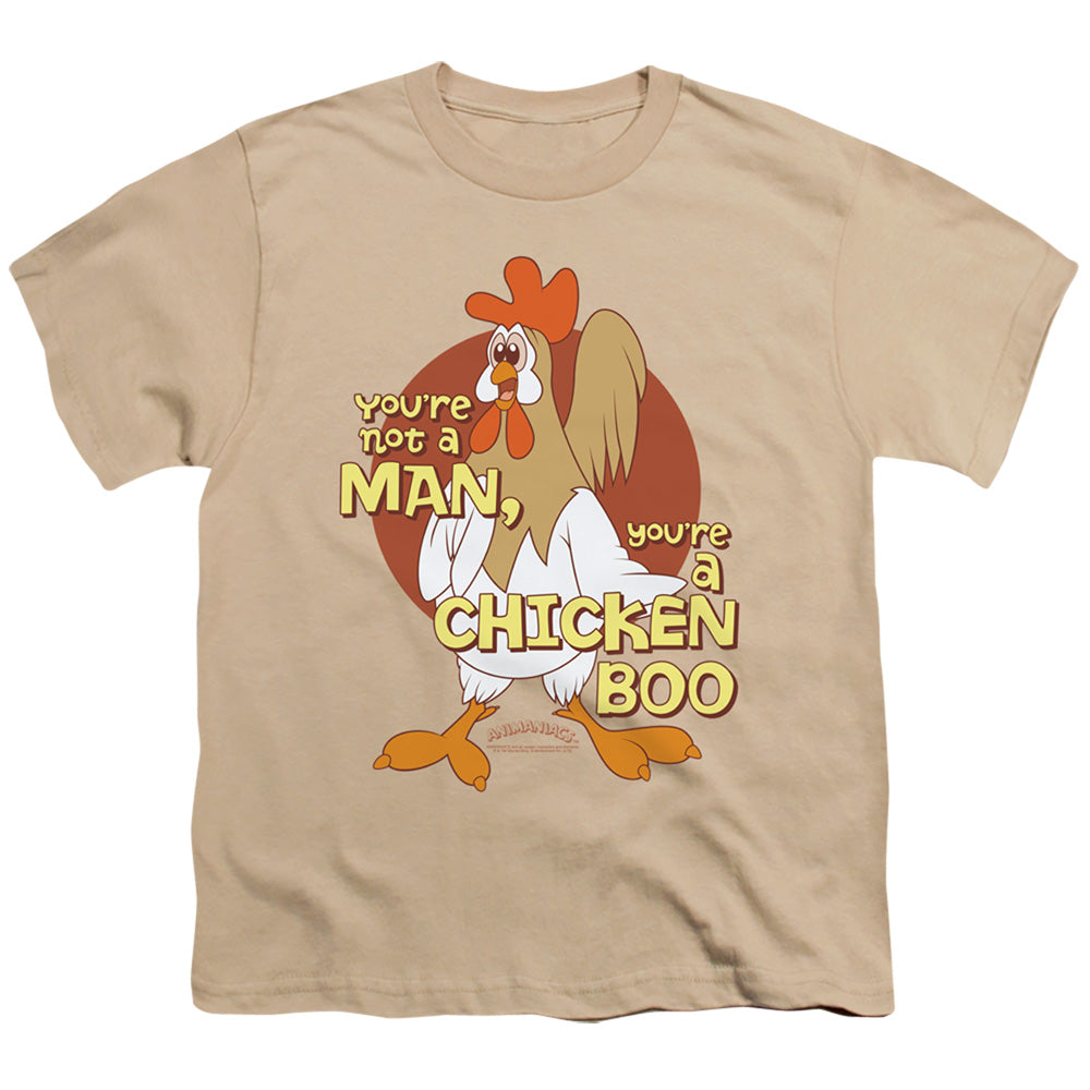 Animaniacs Chicken Boo Kids Youth T Shirt Sand - clothing by TeeHivey.com