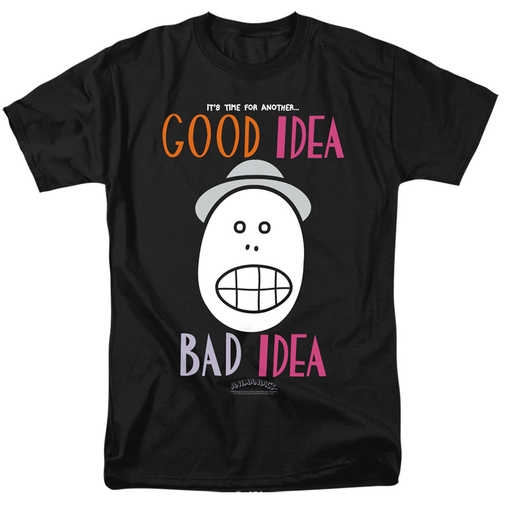 Animaniacs Good Idea Bad Idea Mens T Shirt Black - clothing by TeeHivey.com