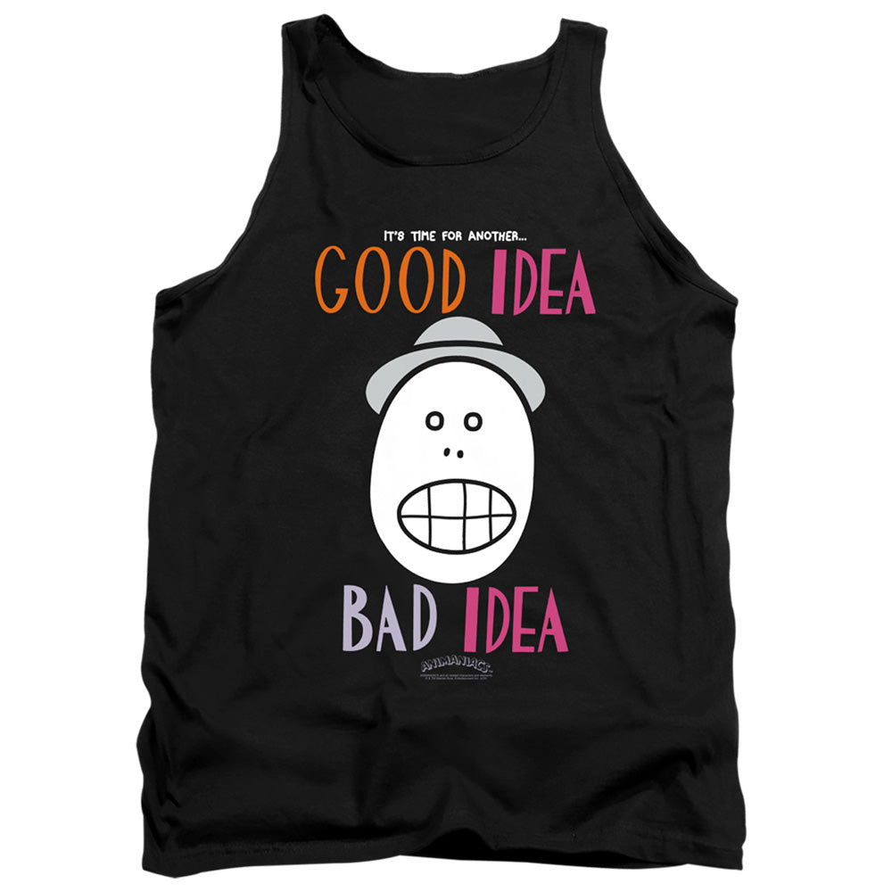 Animaniacs Good Idea Bad Idea Mens Tank Top Shirt Black - clothing by TeeHivey.com (Image 2)