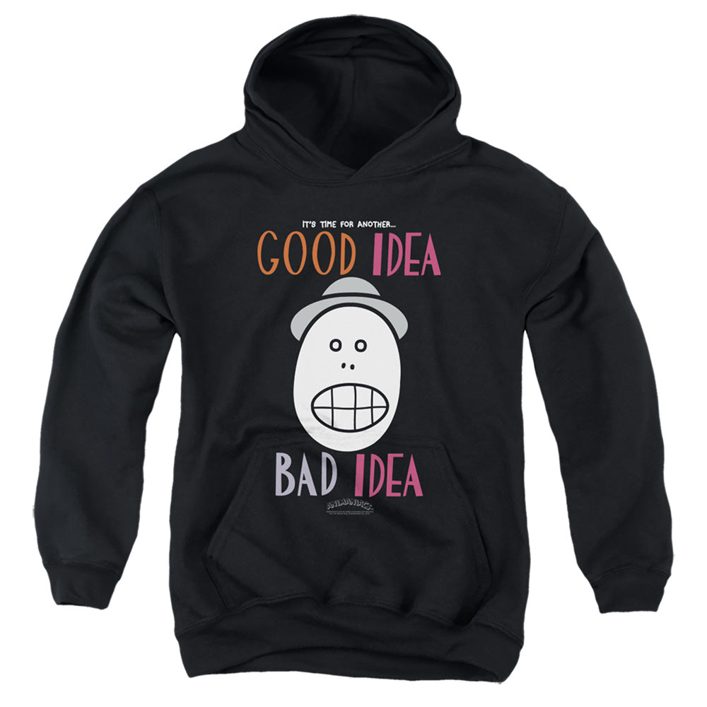 Animaniacs Good Idea Bad Idea Kids Youth Hoodie Black - clothing by TeeHivey.com
