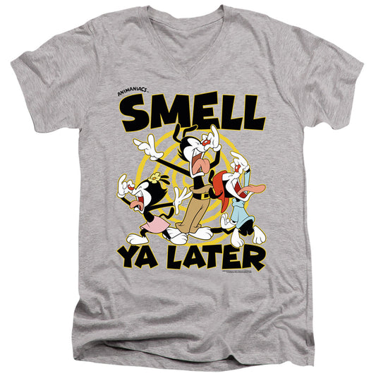 Animaniacs ell Ya Later Mens Slim Fit V-Neck T Shirt Athletic Heather - clothing by TeeHivey.com