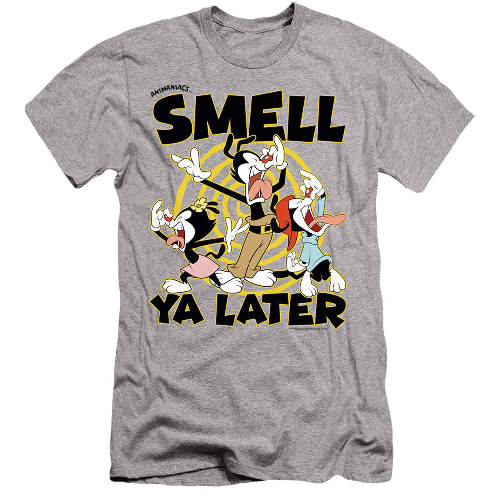 Animaniacs ell Ya Later Slim Fit Mens T Shirt Athletic Heather - clothing by TeeHivey.com