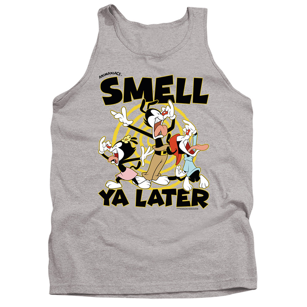 Animaniacs Ell Ya Later Mens Tank Top Shirt Athletic Heather - clothing by TeeHivey.com (Image 2)