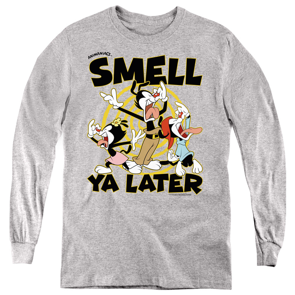 Animaniacs ell Ya Later Long Sleeve Kids Youth T Shirt Athletic Heather - clothing by TeeHivey.com