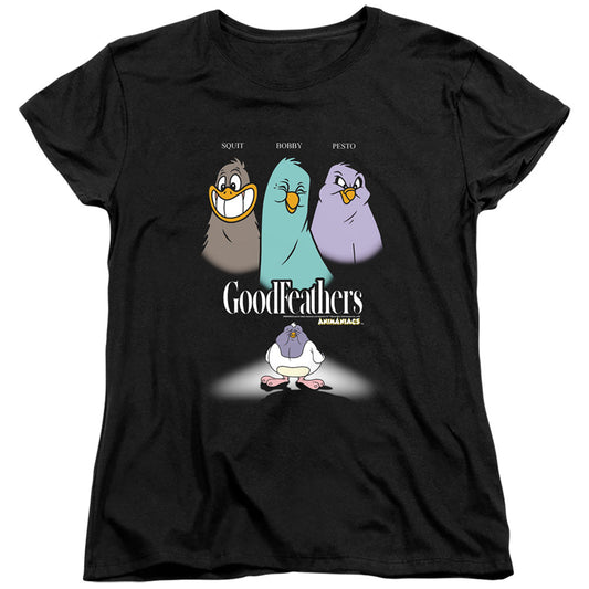 Animaniacs Goodfeathers Womens T Shirt Black - clothing by TeeHivey.com
