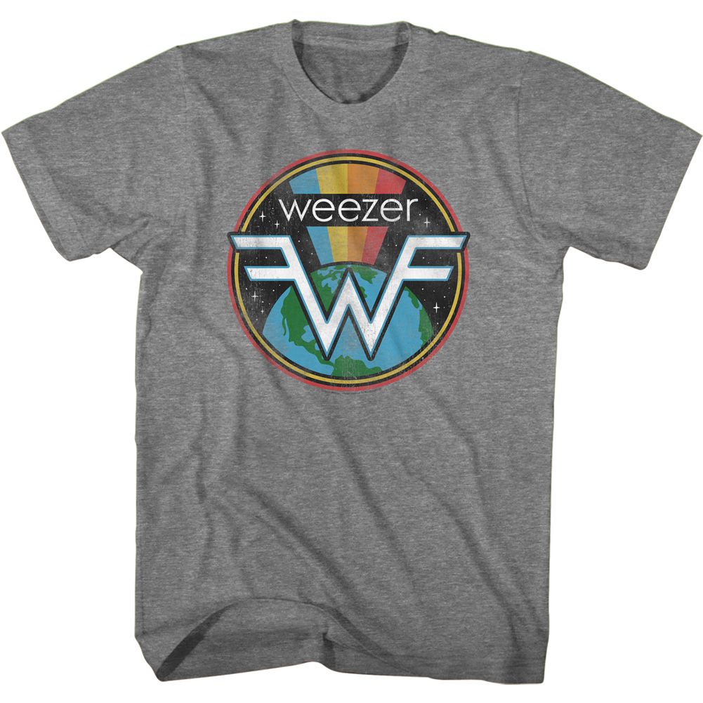 Weezer - Space Weez - Short Sleeve - Heather - Adult - T-Shirt - clothing by TeeHivey.com