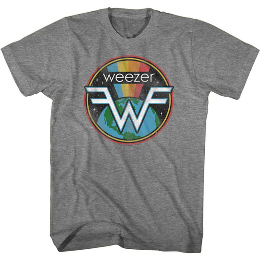 Weezer - Space Weez - Short Sleeve - Heather - Adult - T-Shirt - clothing by TeeHivey.com