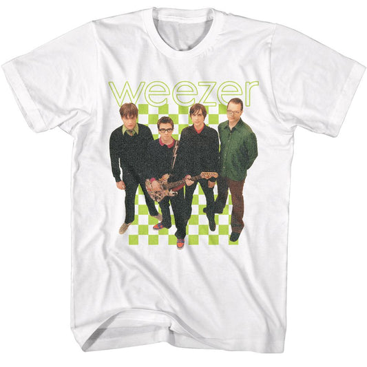 Weezer - 2001 Lineup Tee - Short Sleeve - Adult - T-Shirt - clothing by TeeHivey.com