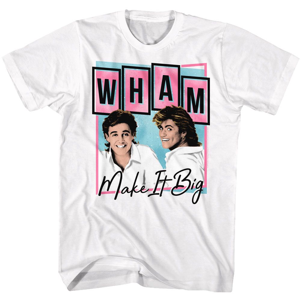 Wham - Pastel Make It Big - Short Sleeve - Adult - T-Shirt - clothing by TeeHivey.com