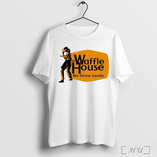 Waffle House We Throw Hands Logo T Shirt