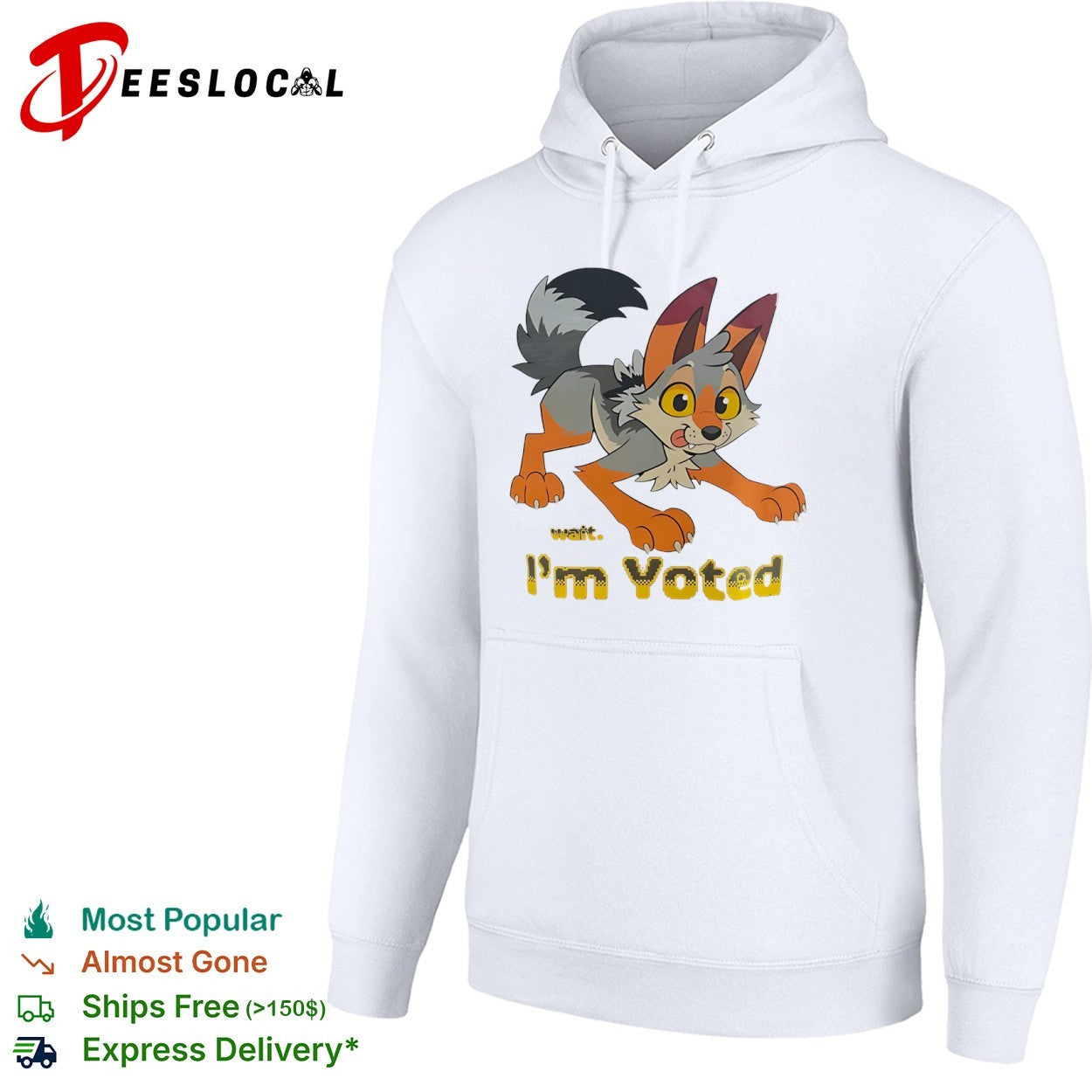 Wait I’m Voted Fox Character Furry shirt