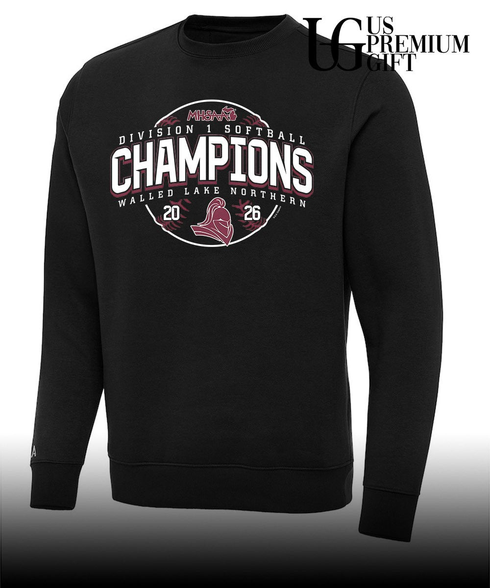 Walled Lake Northern MHSAA Softball D1 Champions 2026 shirt