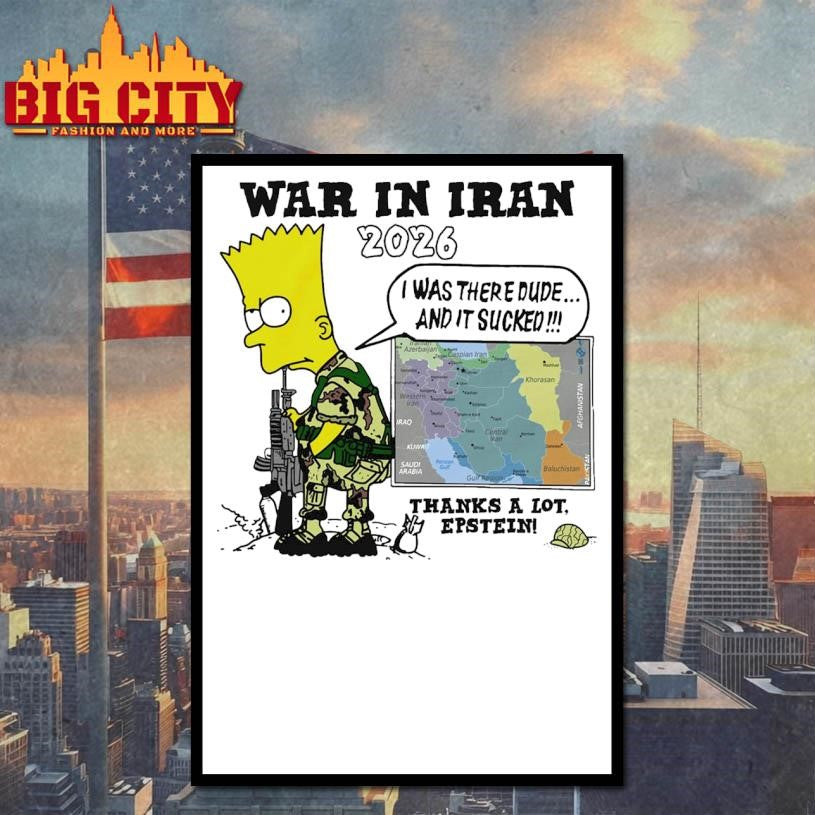 War In Iran Thanks A Lot, Epstein Shirt