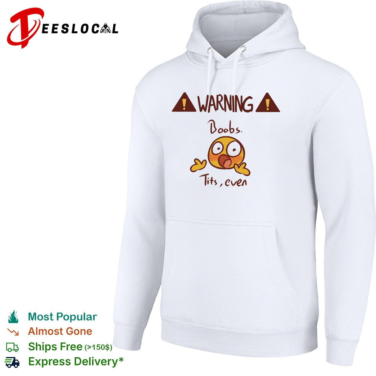 Warning Boobs Tits even Shocked shirt