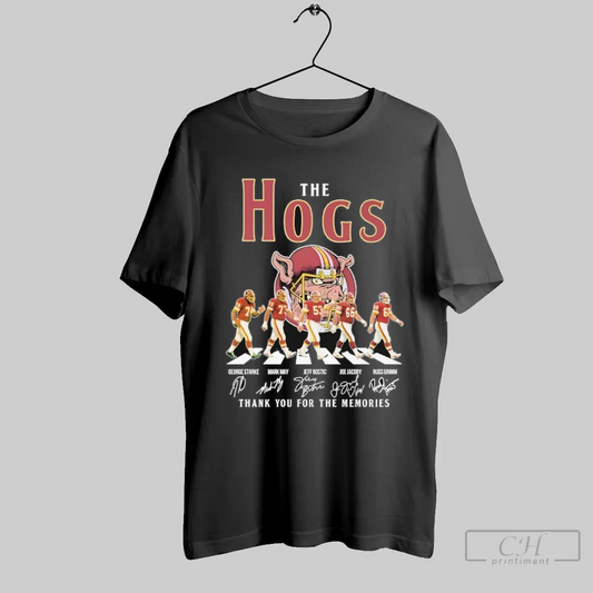 Washington Commanders The The Hogs Thank You For The Memories Road Abbey Signatures - clothing by TeeHivey.com