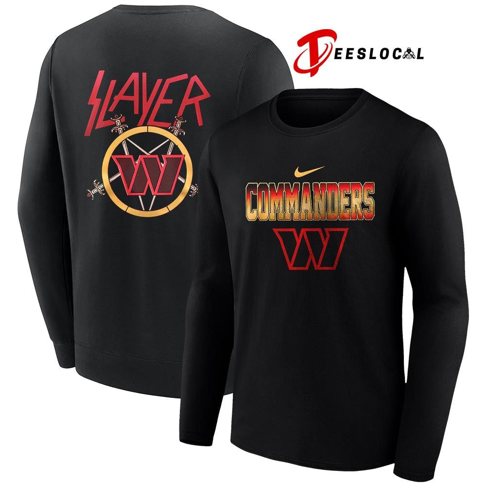 Washington Commanders x Slayer logo shirt