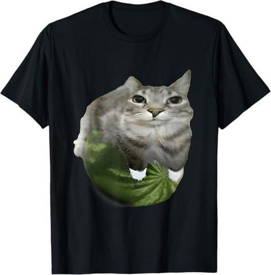 Watermelon Cat Silly Cat Meme T-Shirt
