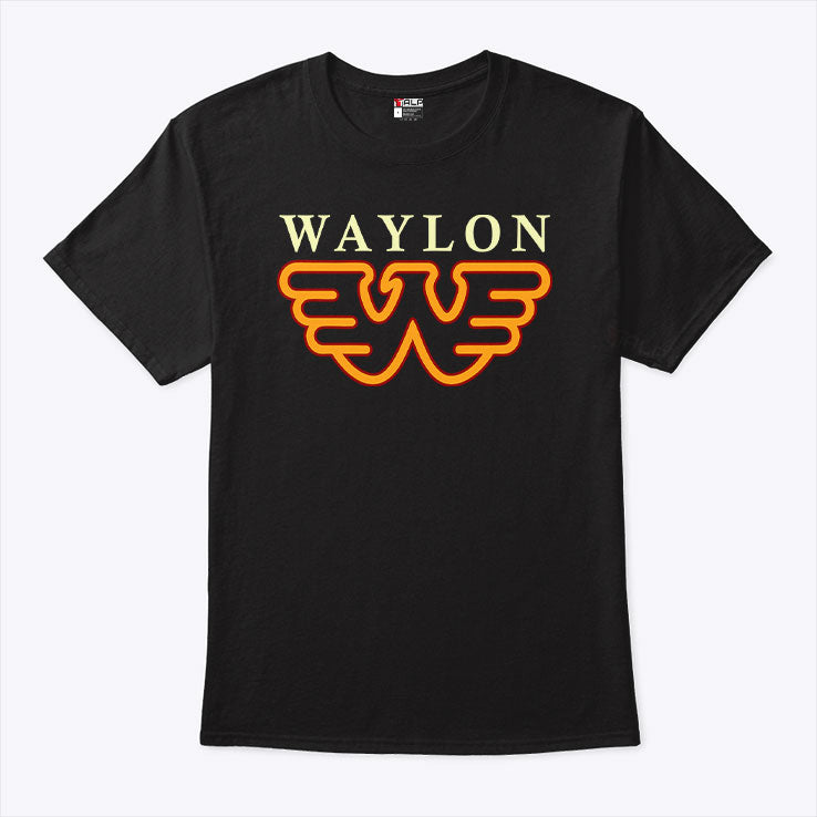 Waylon Jennings Silver Flying T Shirt