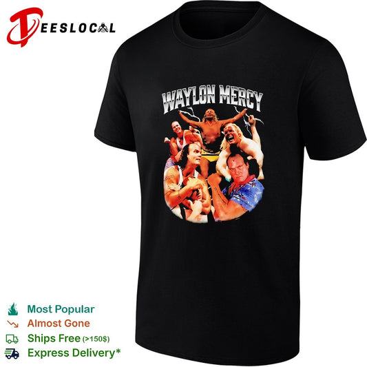 Waylon Mercy wrestler collage shirt